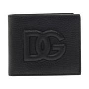 Dolce & Gabbana Svarta Plånböcker med DG Präglad Logotyp Black, Herr
