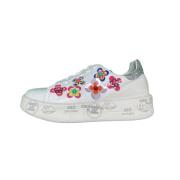 Premiata Vita och grå blommiga sneakers White, Dam