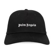 Palm Angels Baseballkeps med logo Black, Herr