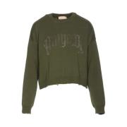 Aniye By Round-neck Knitwear Green, Dam