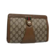 Gucci Vintage Pre-owned Canvas gucci-vskor Beige, Dam