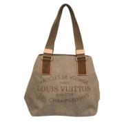 Louis Vuitton Vintage Pre-owned Canvas totevskor Beige, Dam