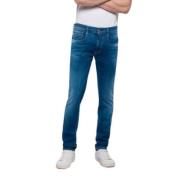 Replay Slim Fit Hyperflex Jeans | Blå Denim 350 Blue, Herr