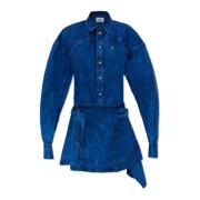Vivienne Westwood Megha skjortklänning Blue, Dam