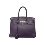 Hermès Vintage Pre-owned Laeder handvskor Purple, Dam