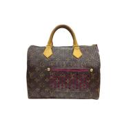 Louis Vuitton Vintage Pre-owned Canvas handvskor Brown, Dam