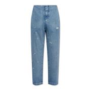 MM6 Maison Margiela Jeans med färgstänk Blue, Herr