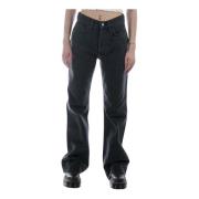 Amish Loose-fit Jeans Black, Dam