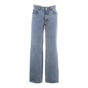 Amish Wide Jeans Blue, Dam