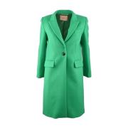 Twinset Single-Breasted Coats Green, Dam