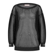 Liu Jo Round-neck Knitwear Black, Dam