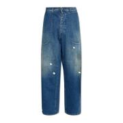 Maison Margiela Jeans med vintageeffekt Blue, Herr