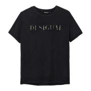 Desigual T-Shirts Black, Dam