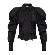 Vivienne Westwood Sexig skjorta med dekorativ snörning Black, Dam