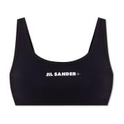 Jil Sander Bikini topp med logotyp Black, Dam