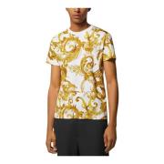 Versace Jeans Couture Vattenfärg Couture T-shirt White, Herr