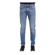 Versace Jeans Couture Indigo Narrow Dundee Fit Denim Jeans Blue, Herr