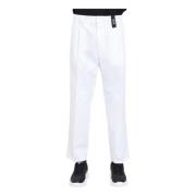 Versace Jeans Couture Straight Trousers White, Herr