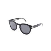 Eyewear by David Beckham Svarta solglasögon med originaltillbehör Blac...