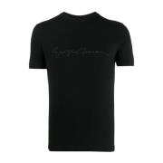 Giorgio Armani T-Shirts Black, Herr