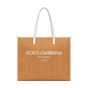 Dolce & Gabbana Tote Bags Beige, Dam