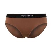 Tom Ford Cocoa Brown Modal Signature Boy Shorts Brown, Dam