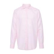 Canali Casual Shirts Pink, Herr