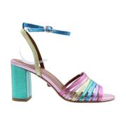 Kurt Geiger Högklackade sandaler för kvinnor Multicolor, Dam