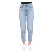 Tommy Jeans Cropped Jeans Blue, Dam