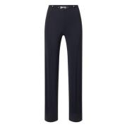 High Slim-fit Trousers Blue, Dam