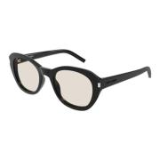 Saint Laurent Miljömedvetna solglasögon för modeframåt män Black, Herr
