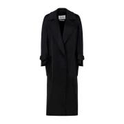 Max Mara Single-Breasted Coats Black, Dam