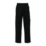 Stone Island Wide Trousers Black, Herr