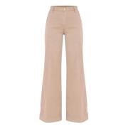 Kocca Wide Trousers Brown, Dam