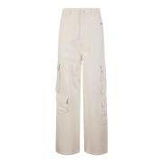 Amish Wide Trousers White, Dam