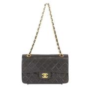 Chanel Vintage Pre-owned Laeder axelremsvskor Black, Dam