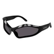 Balenciaga Black/Grey Sunglasses Bb0314S Black, Unisex