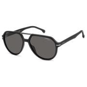 Carrera Matte Black/Grey Sunglasses Black, Herr