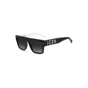 Dsquared2 Snygg Svart Icon Solglasögon Black, Unisex