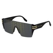 Marc Jacobs Black/Grey Sunglasses with Gold Logo Black, Herr