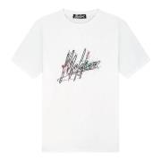 Malelions Splash Signature T-Shirts White, Herr