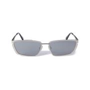 Off White Silver Solglasögon för dagligt bruk Gray, Unisex