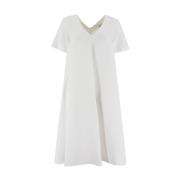 Le Tricot Perugia Midi Dresses White, Dam