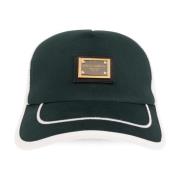 Dolce & Gabbana Baseballkeps med logotyp Green, Herr