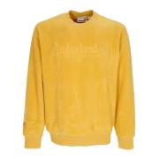 Timberland Linear Logo Crewneck Sweatshirt Mineral Yellow Yellow, Herr