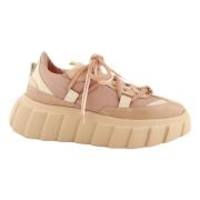 Attilio Giusti Multifärgade Läder Sneakers Blondie Kollektion Beige, D...