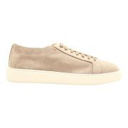 Santoni Derby Mocka Låg Topp Sneaker Beige, Herr