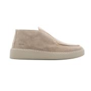 Nubikk Beige Suede High Loafer för Herrar Beige, Herr