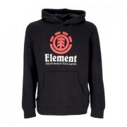 Element Vertikal Hoodie Flint Black Streetwear Black, Herr