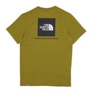 The North Face Röd Box Tee Streetwear T-shirt Green, Herr